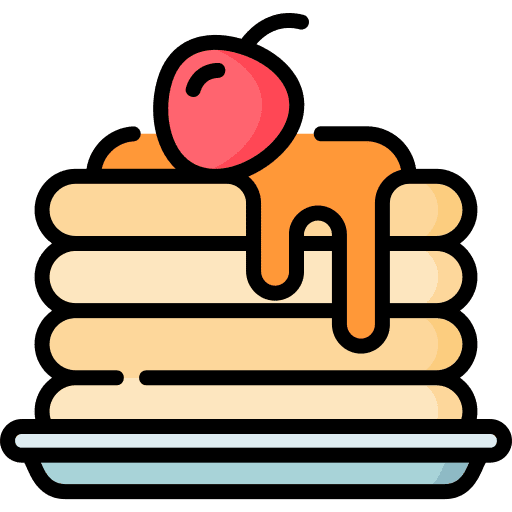 Pancakes sweet food french icon