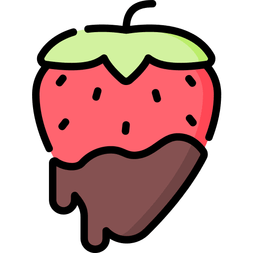 Strawberry fruit dessert food icon
