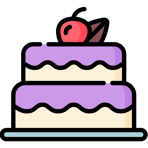 Cake sweet baker bakery icon
