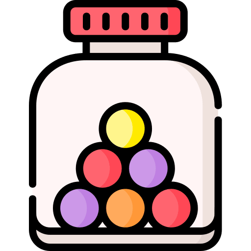 Candy food and restaurant nutrition candies icon