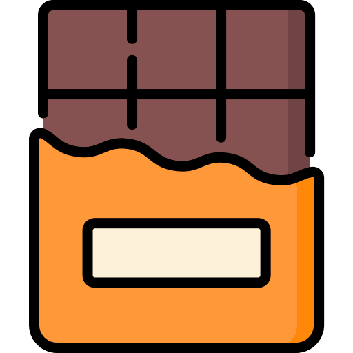 Chocolate sweet food and restaurant food icon