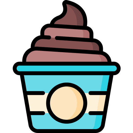 Ice cream sweet dessert food icon
