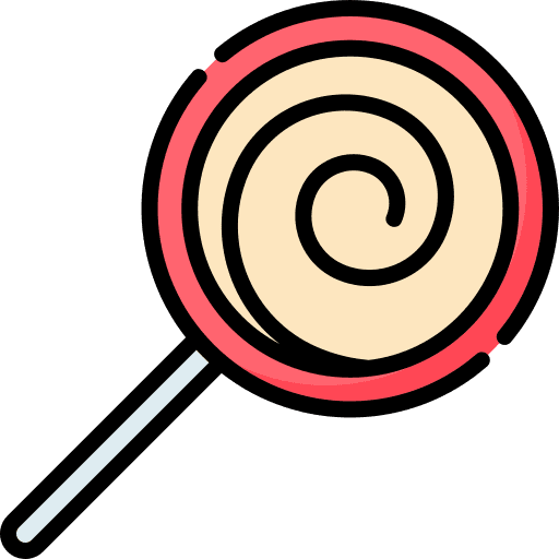 Lollipop jawbreaker candy sugar icon