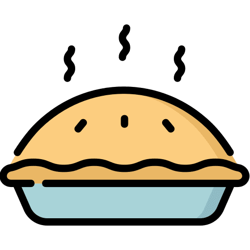 Pie food and restaurant food sugar icon