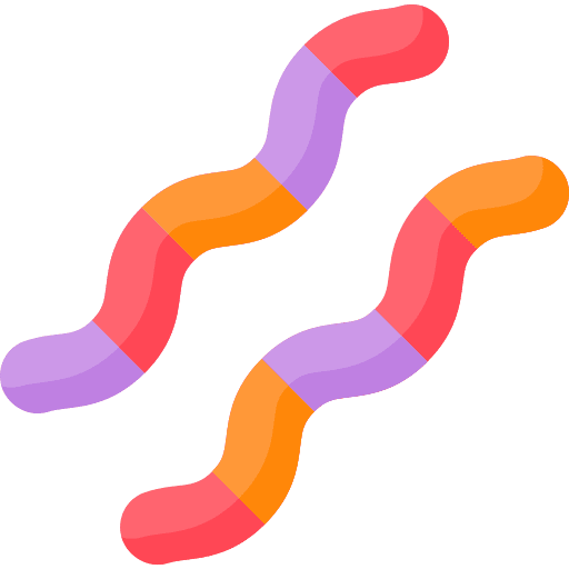 Gummy sweet sugar candy icon