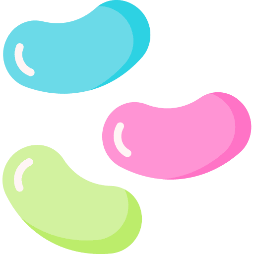 Jelly beans food sweet sugar icon