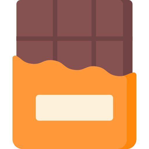 Chocolate dessert food and restaurant sweet icon