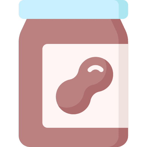 Peanut butter container jar shopping icon
