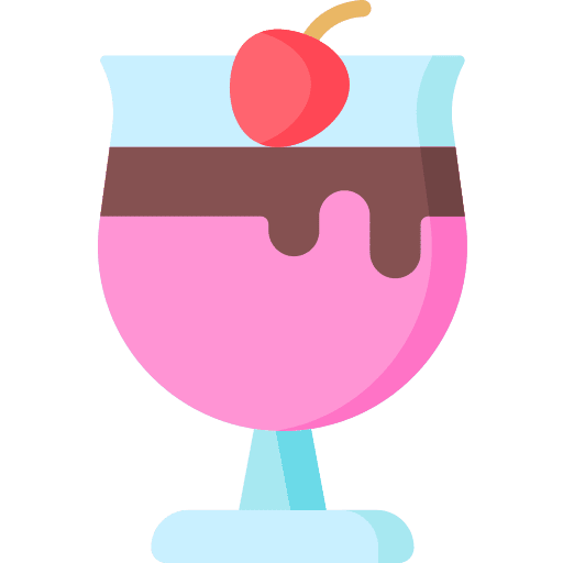 Pudding molded cup dessert icon