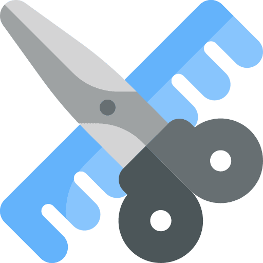 Hair salon hair salon scissors tools icon