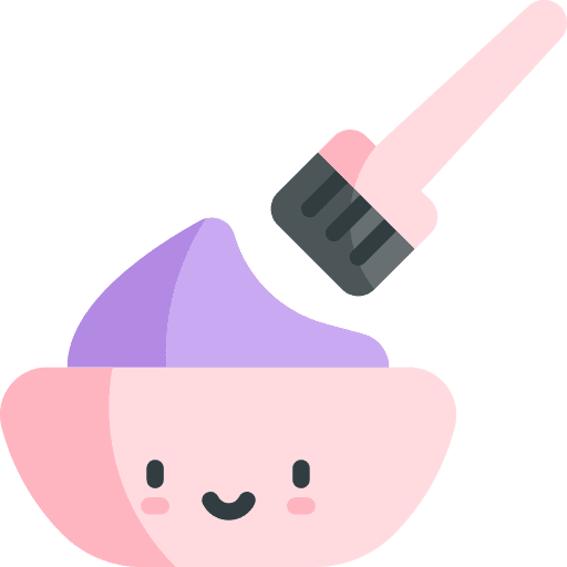 Dye color dye hair icon