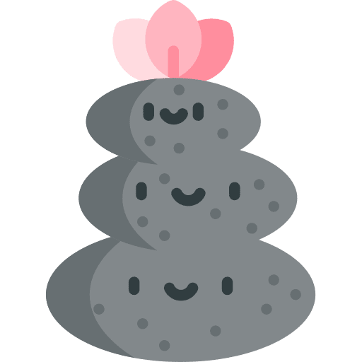 Spa japanese wellness nature icon