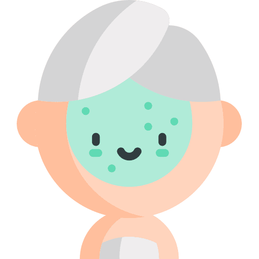 Facial mask cosmetics grooming woman icon