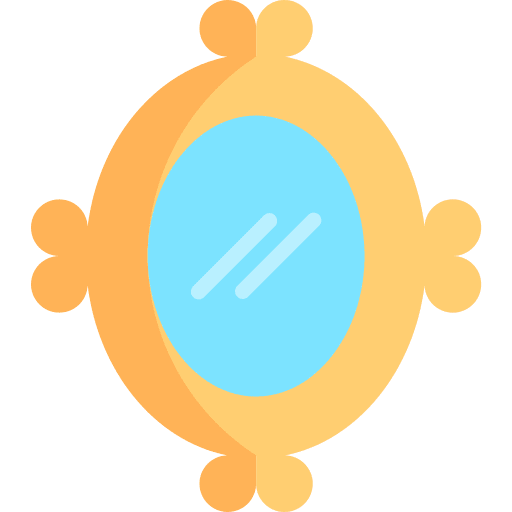 Mirror mirror framed furniture and household icon