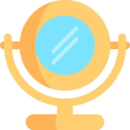 Mirror woman beauty beauty salon icon