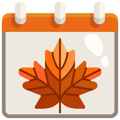 Calendar fall calendar schedule icon
