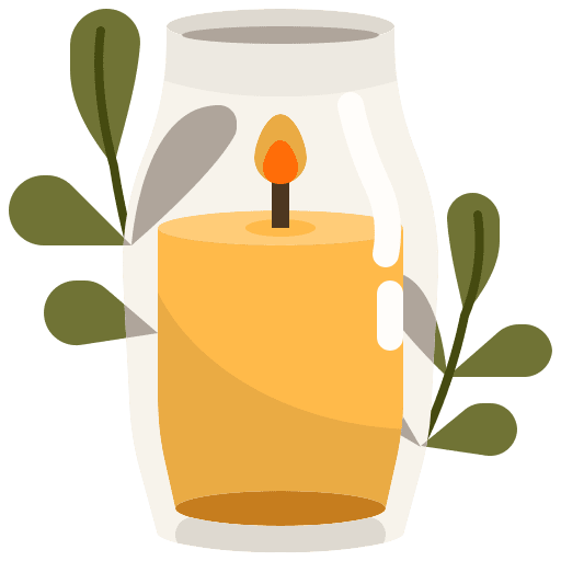 Candle wellness relax candle icon