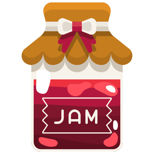 Jam food jar conserve icon