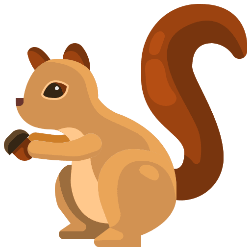 Squirrel squirrel zoo animal kingdom icon