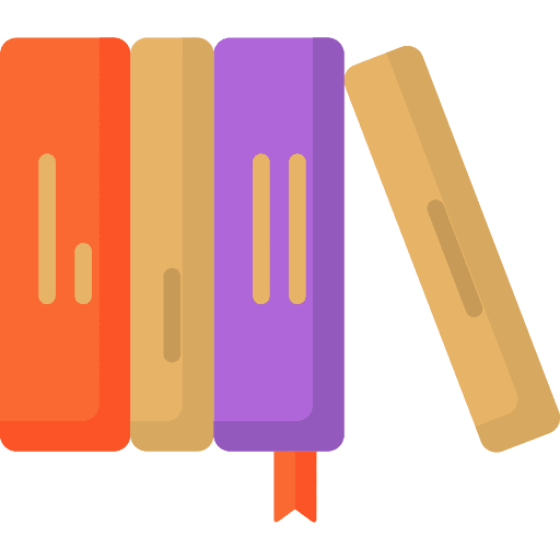 Books reading education library icon