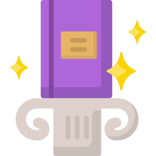 Classic classic reading book icon