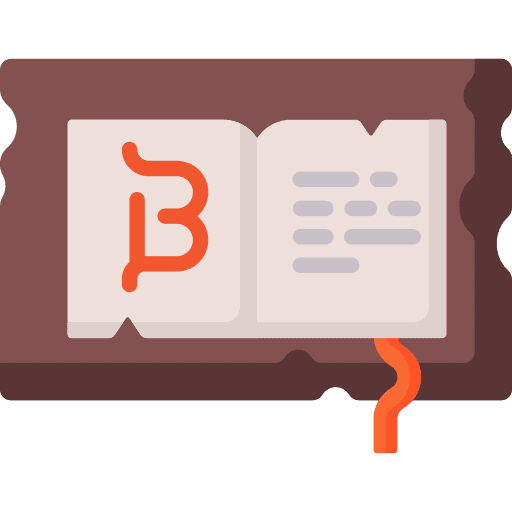 Manuscript parchment poetry history icon