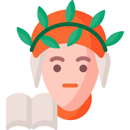 Poem literature library study icon