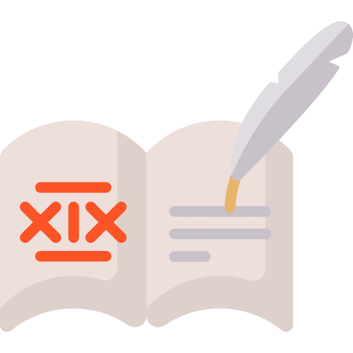 History old paper pen writing icon