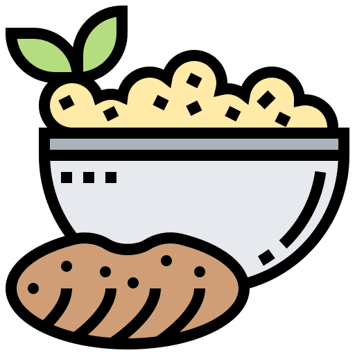 Mashed potato mashed potato healthy food vegan icon