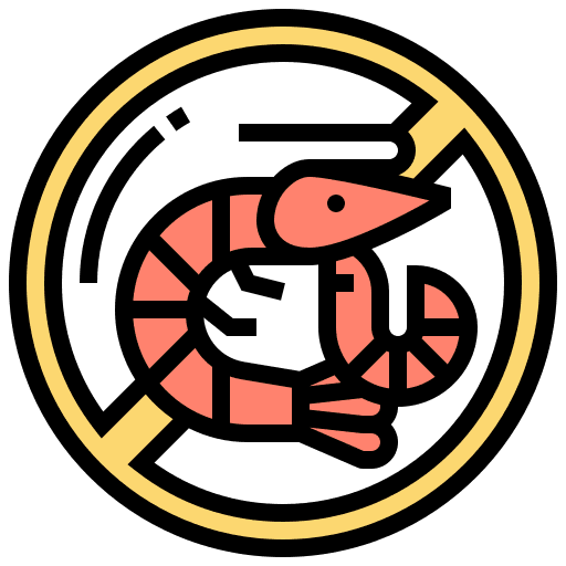 No seafood food and restaurant seafood free allergy icon