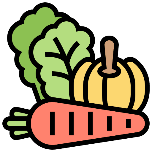 Vegetable vegetarian organic vegan icon