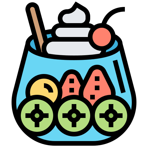 Fruit salad vegetable vegetarian berries icon