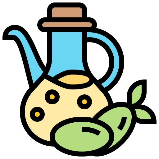 Olive oil extract healthy food vegan icon