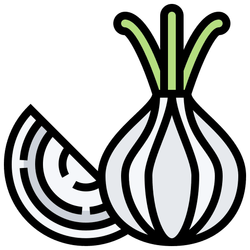 Onion vegetarian onion organic icon