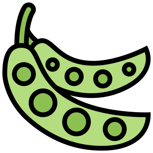 Peas vegetable food food and restaurant icon