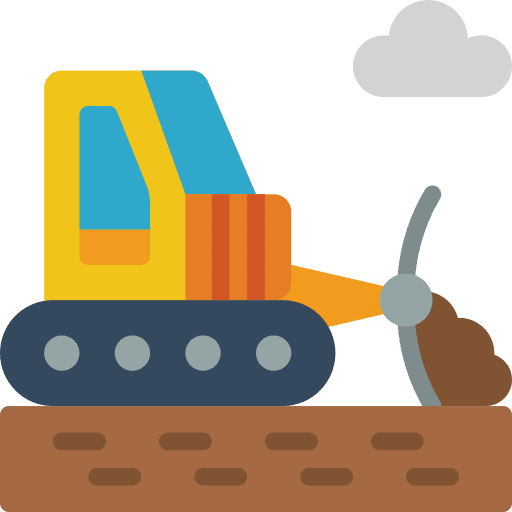 Bulldozer bulldozer ecology and environment construction icon