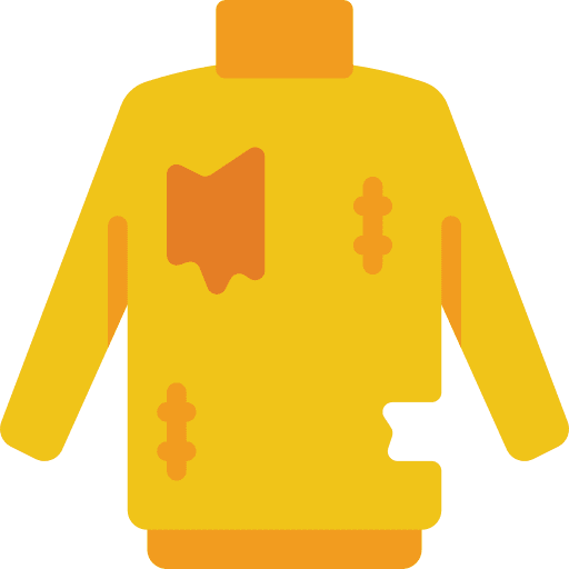 Jumper broken jumper torn icon