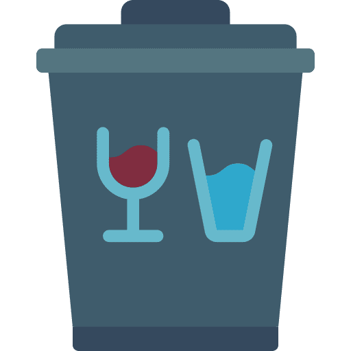 Glass bin glass bin glass container icon