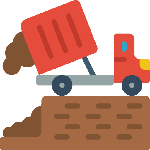 Landfill pollution garbage ecology icon