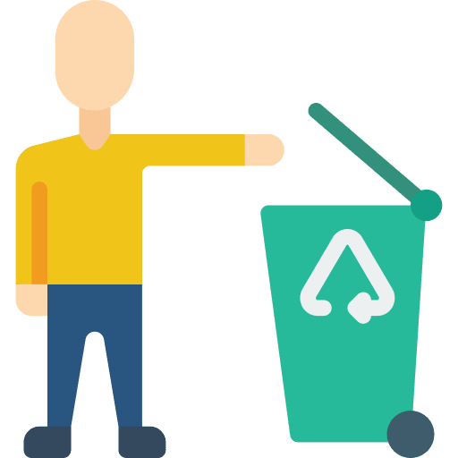 Recycling bin can recycle garbage icon