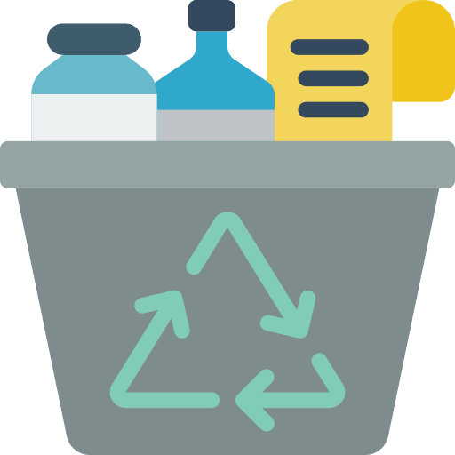 Recycling bin recycle bin garbage can icon