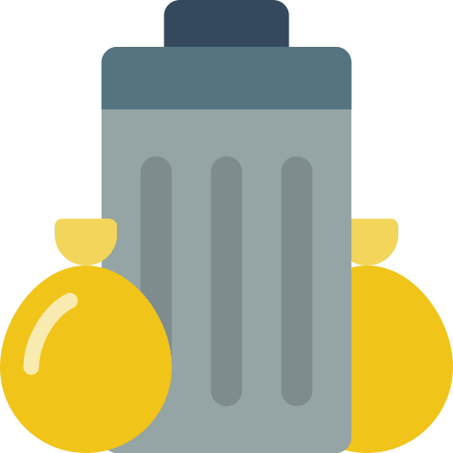 Bin garbage bag bin icon