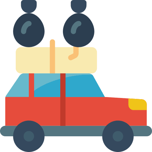 Car sustainable car metal icon