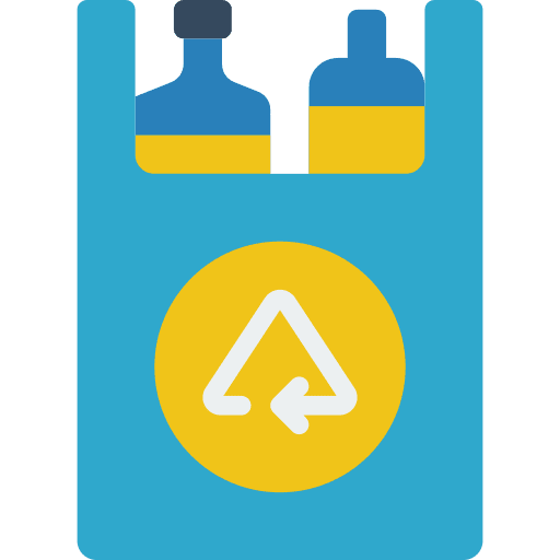 Recycling bag recycling bag plastic bag bags icon