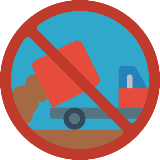 Sign ecology and environment automobile truck icon