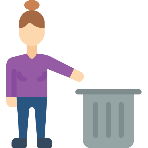 Bin trash ecology and environment basket icon