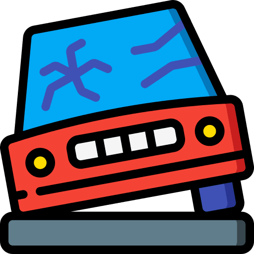 Crash broken car broken car icon