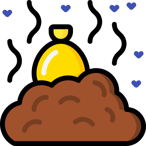 Rubbish dump bad smell rubbish icon