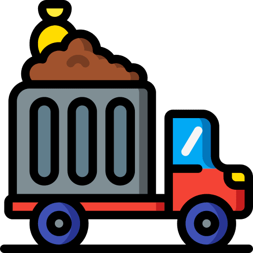 Garbage truck truck trash truck recycling truck icon