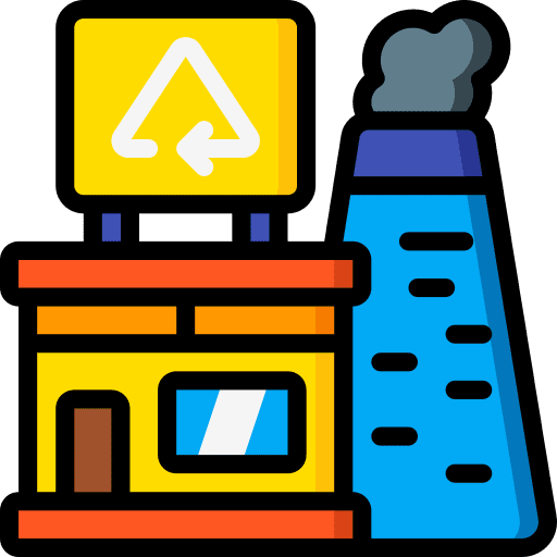 Recycling ecology and environment ecologism eco factory icon